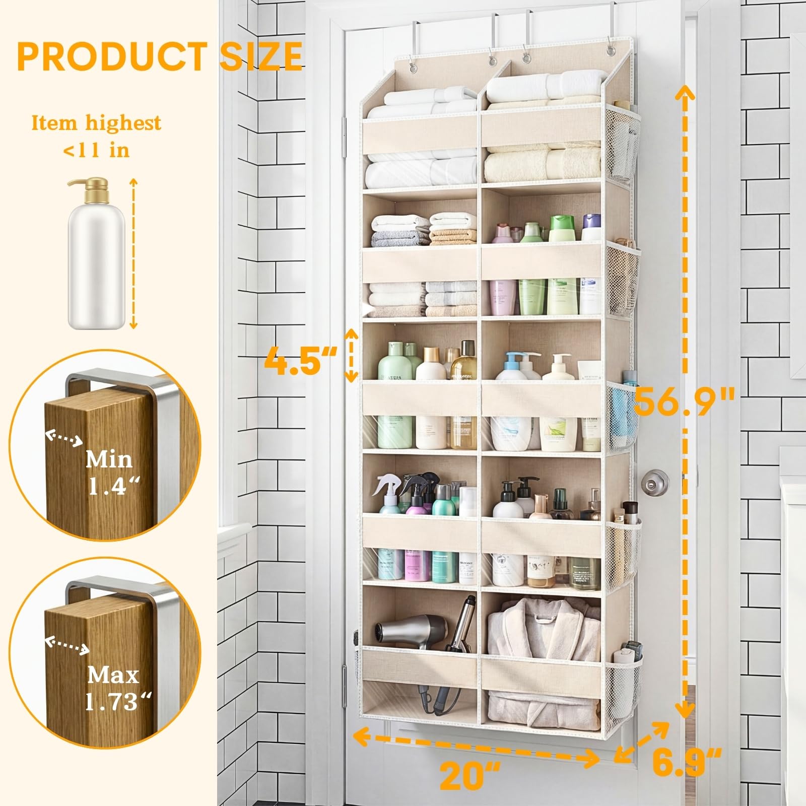 Ofiray-home see-through front window helps quick item search.