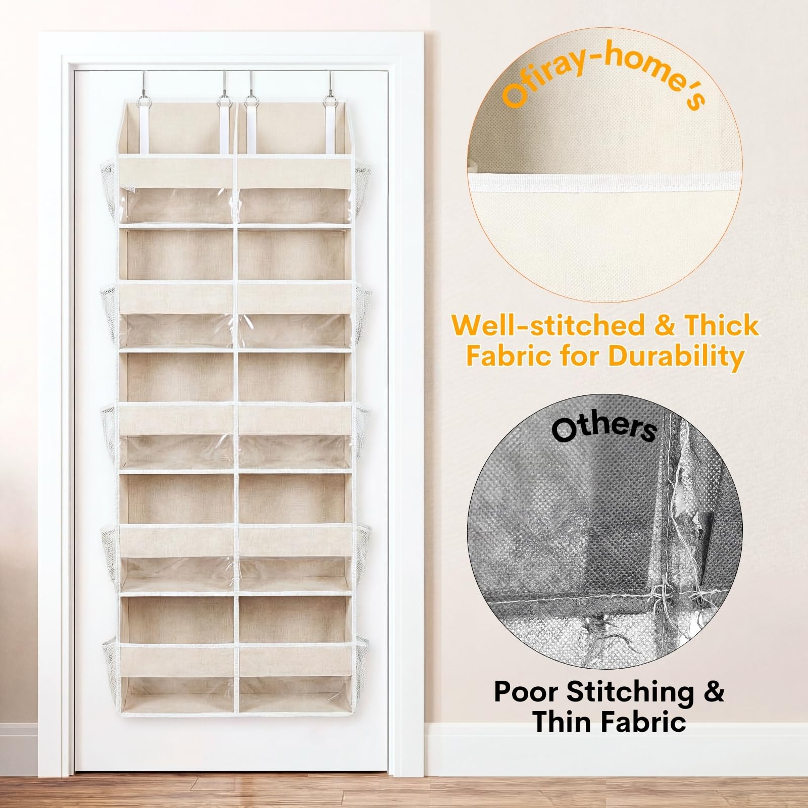 Ofiray-home versatile storage for pantry, nursery, and bathroom tidiness.