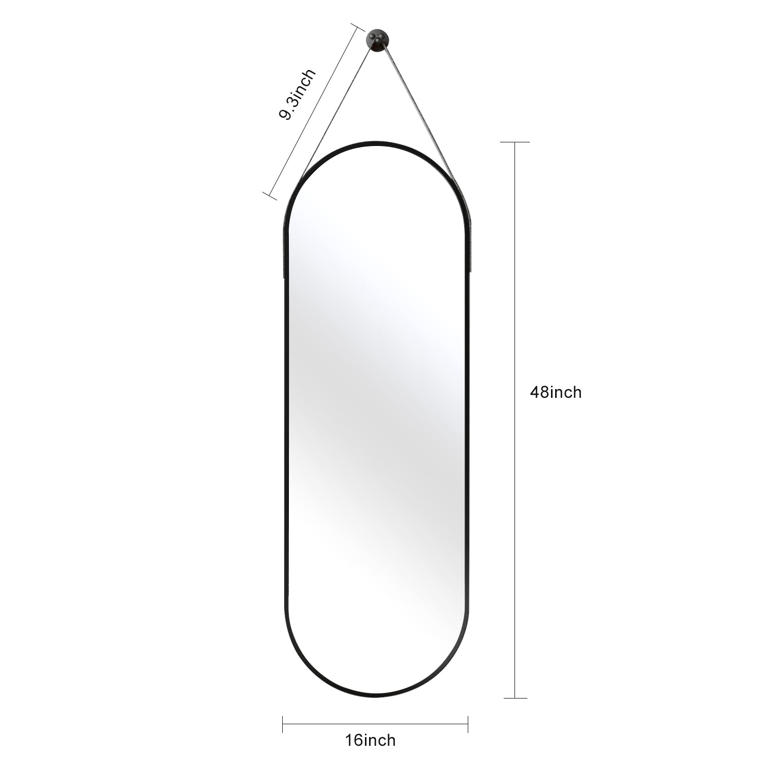 OGCAU bedroom-living-room decor enhances space with modern mirror styling.