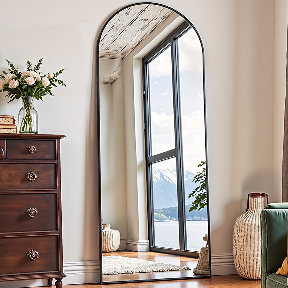OGCAU full-length mirror 70x26 arch with stand for full-body outfit checks