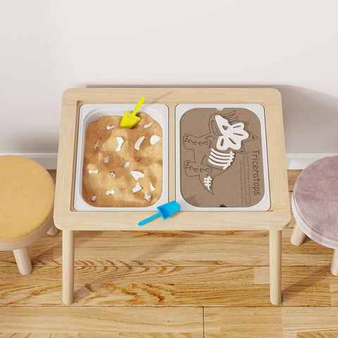 Ogears wooden Montessori-inspired table boosts imaginative play and early skills