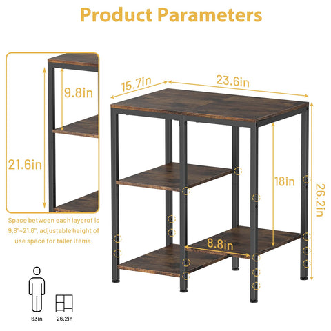 OGEMXU coffee bar side stand ideal for small kitchens or offices.