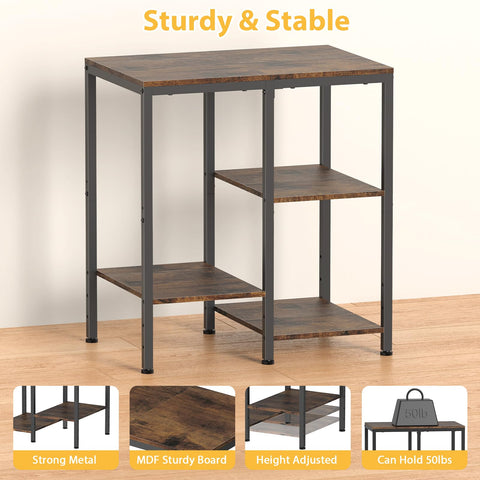 OGEMXU sturdy metal and MDF construction for durable everyday use.