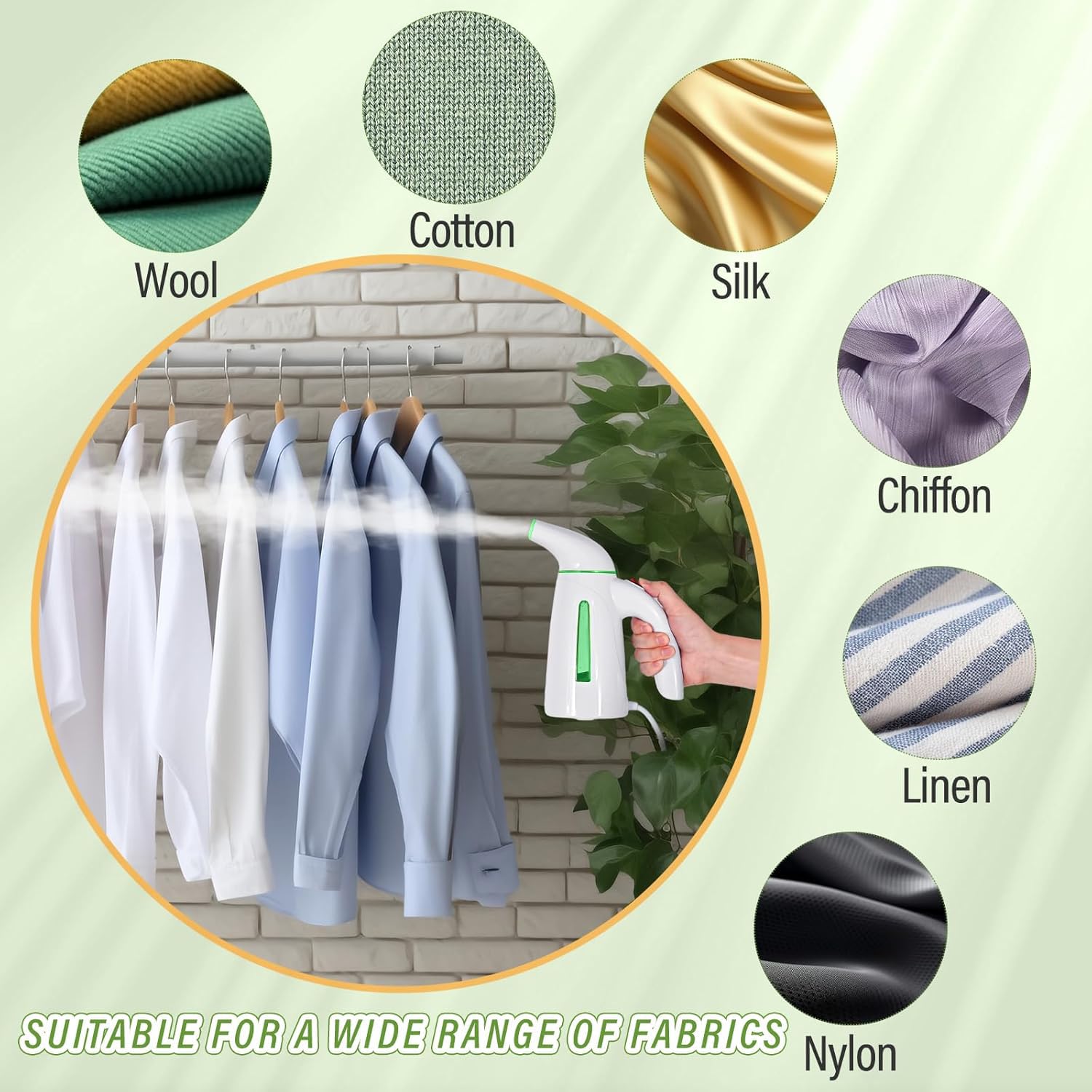 OGHom Steamer 9ft cord enables easy maneuverability.