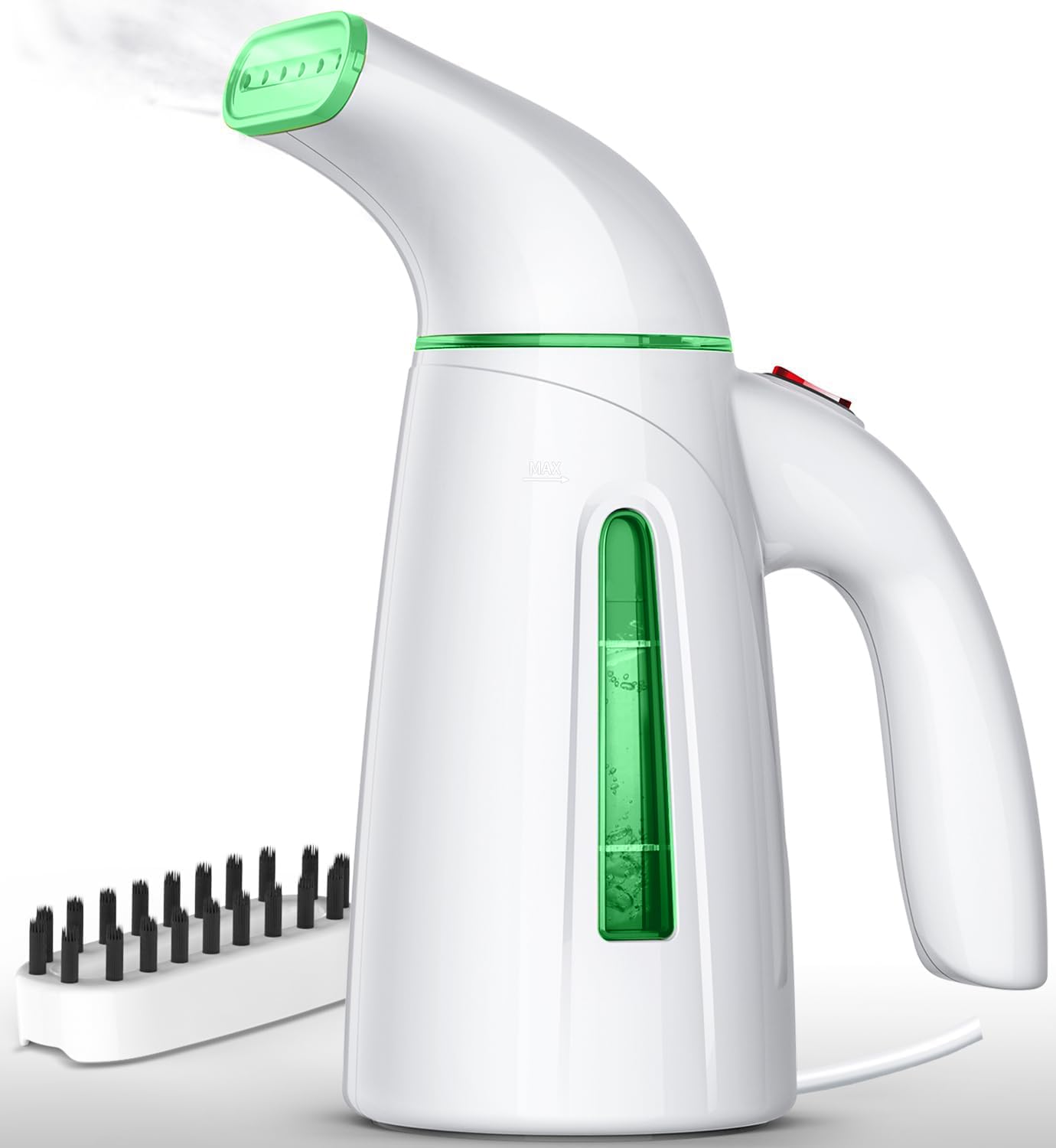 OGHom Steamer compact handheld for travel-friendly wrinkle relief.
