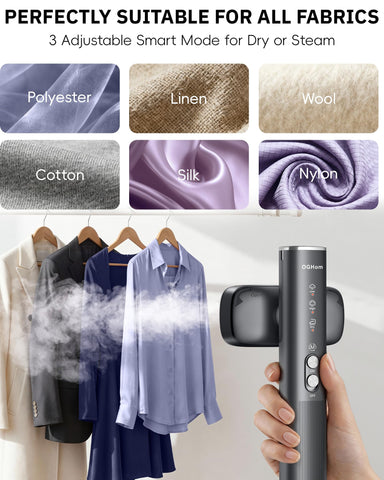 OGHom steamer supports 110-240V for global and Europe use.