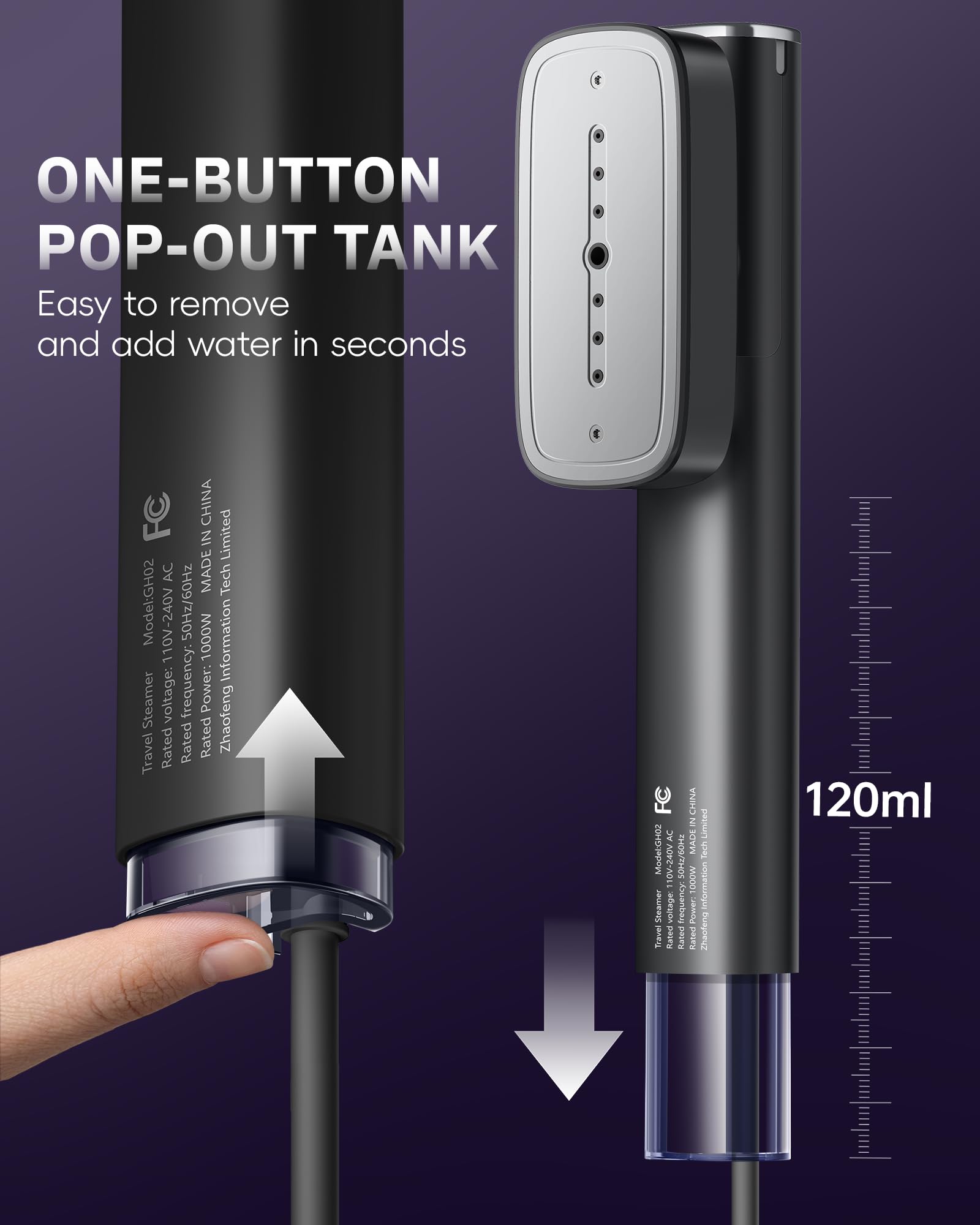 OGHom steamer leak-proof design for safe handling.
