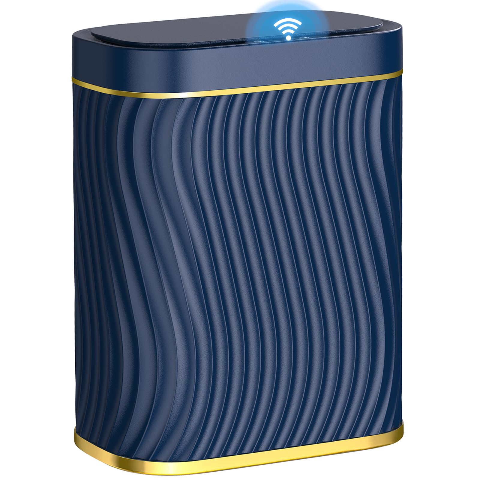 Ogikey bathroom trash can with automatic lid for hands-free hygiene.