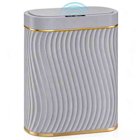 Ogikey bathroom trash can with automatic lid for hands-free use.