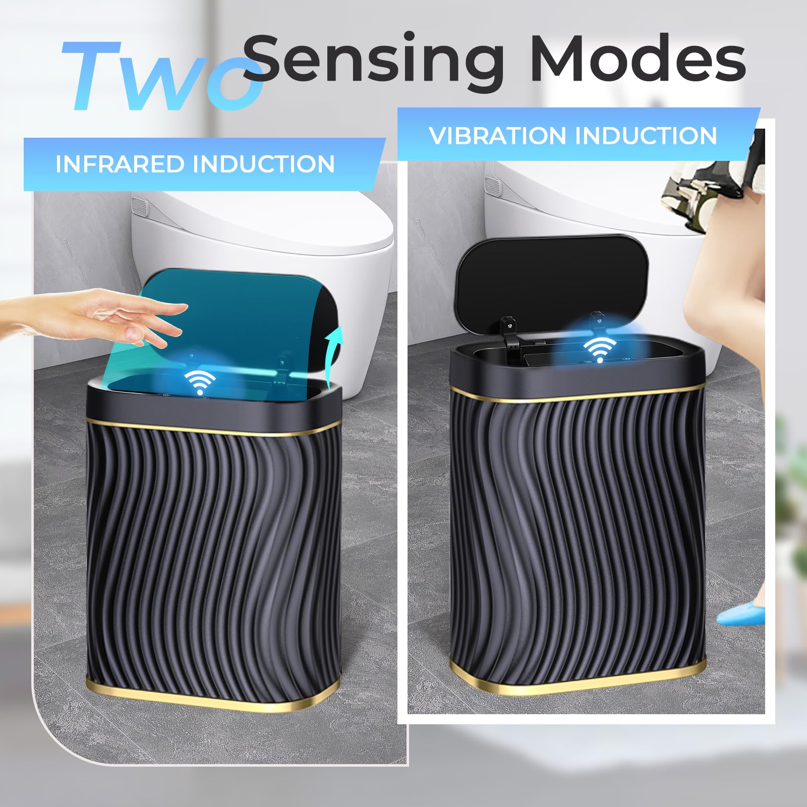 Ogikey wave-striped design adds style and anti-slip stability