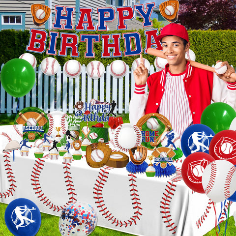 OGMOGKW baseball balloons in 4 designs for festive atmosphere
