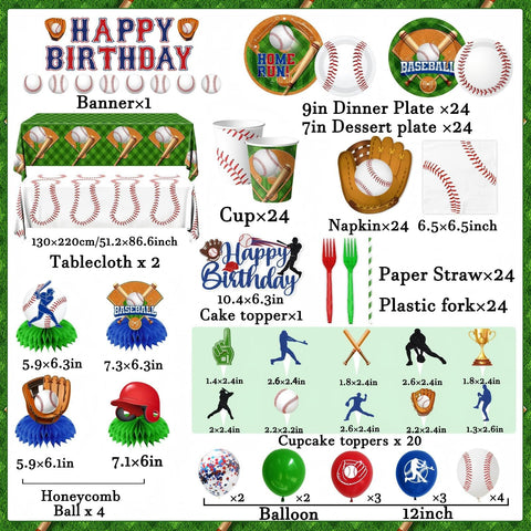 OGMOGKW baseball cake topper creates a focal point at the cake