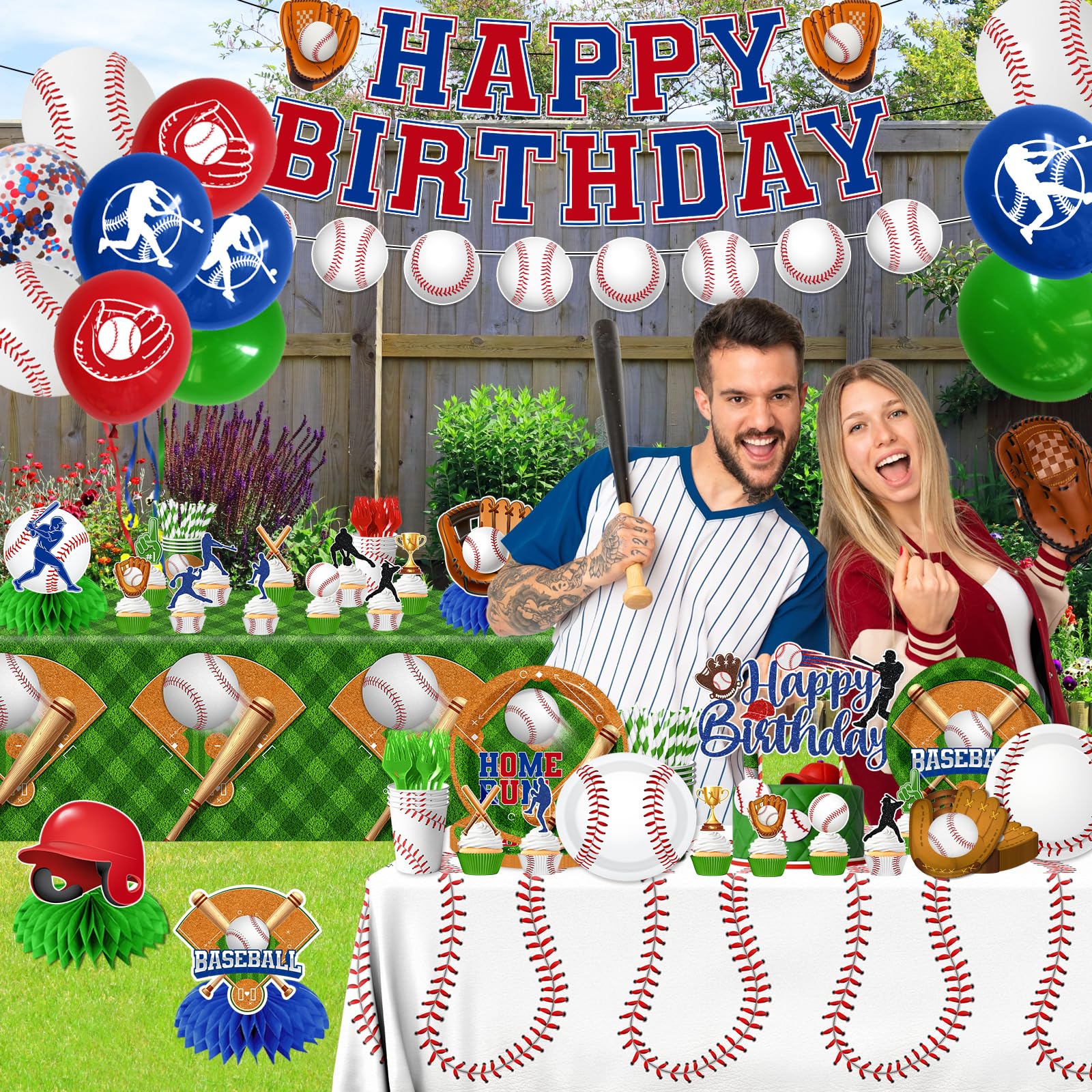 OGMOGKW 9-inch baseball dinner plates ideal for meals