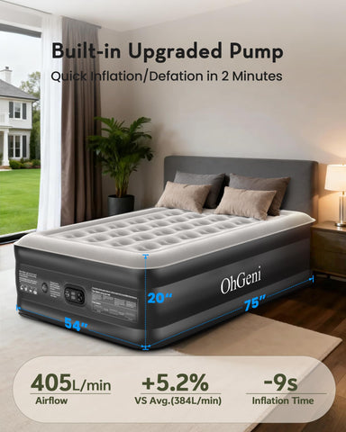 75x54 inch bed offers full-size comfort when unfolded