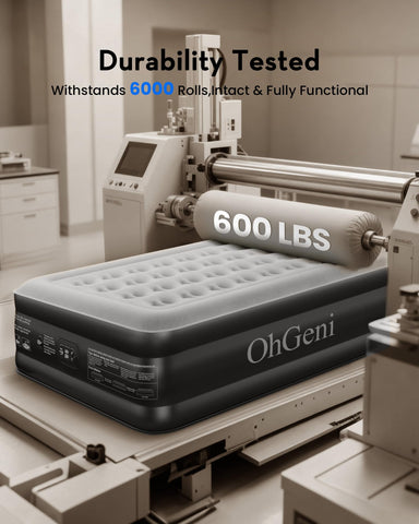 OhGeni air mattress withstands heavy use and stays inflated