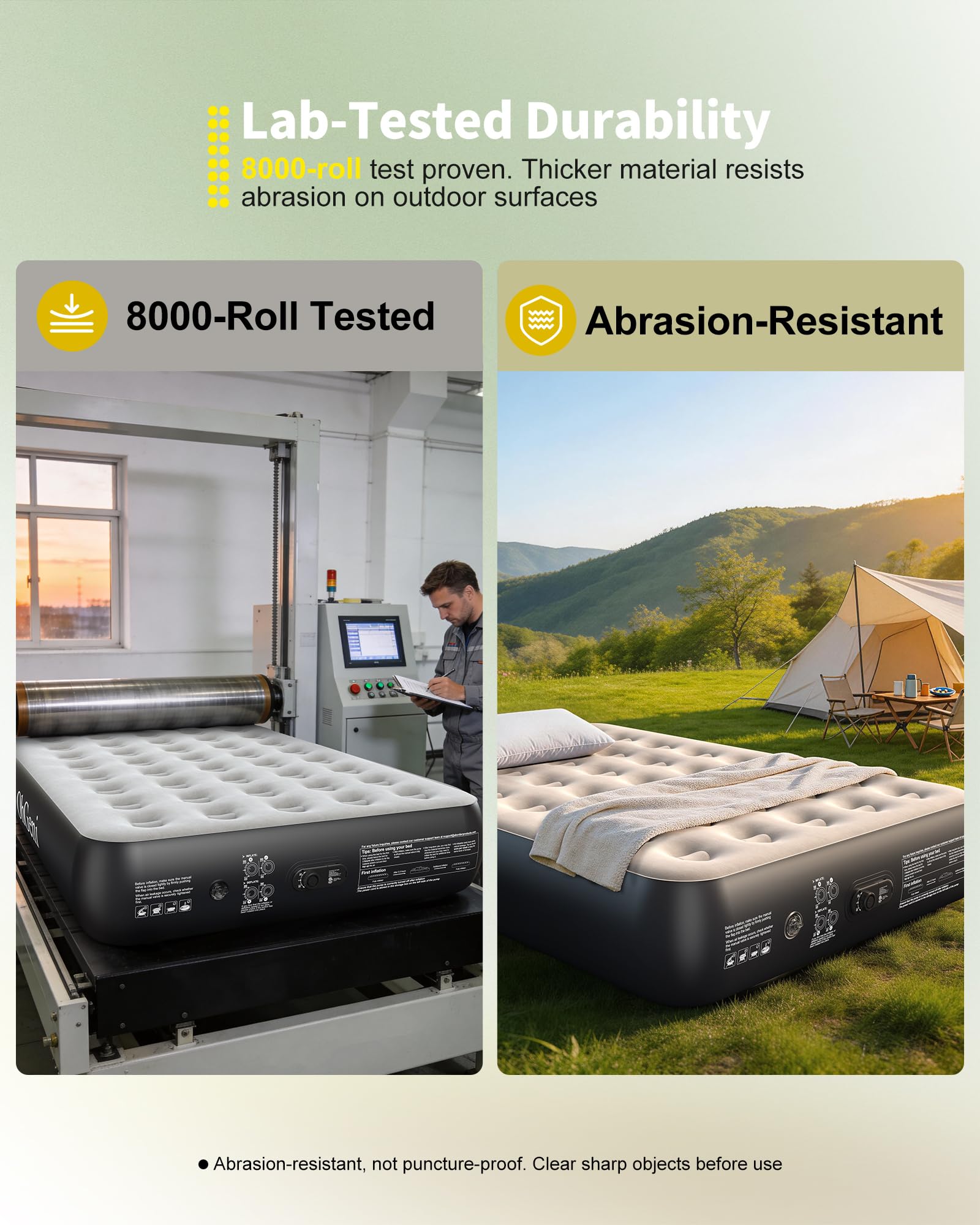 OhGeni air mattress full compact fold for easy travel and storage