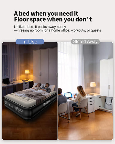 OhGeni Air Mattress Full supports up to 600 lbs