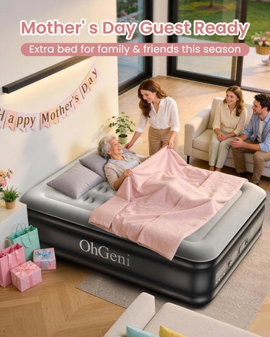 OhGeni Air Mattress Full with upgraded surface for durability