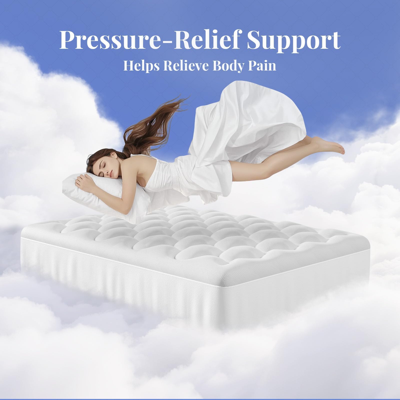 OhGeni bedroom scene shows relaxed sleep thanks to dual-layer cooling