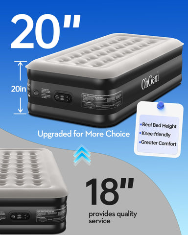 OhGeni durable 10% PVC material supports lasting comfort and stability.