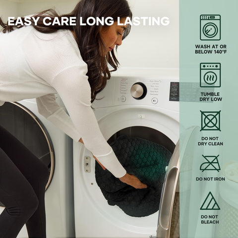 Elastic edge stretch on OhGeni protector delivering secure, crinkle-free sleep