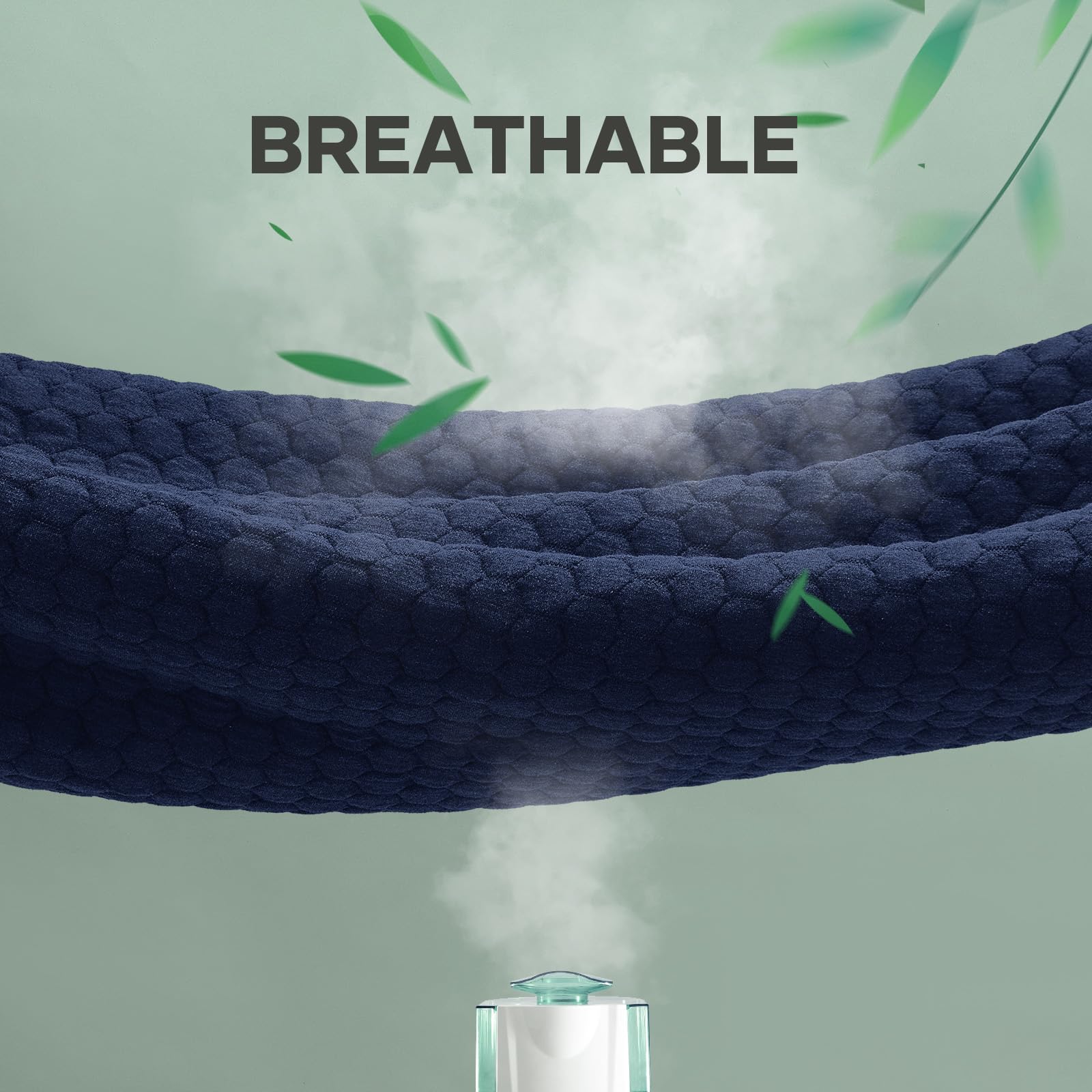 OhGeni elasticity around edges ensures a snug, quiet mattress cover.