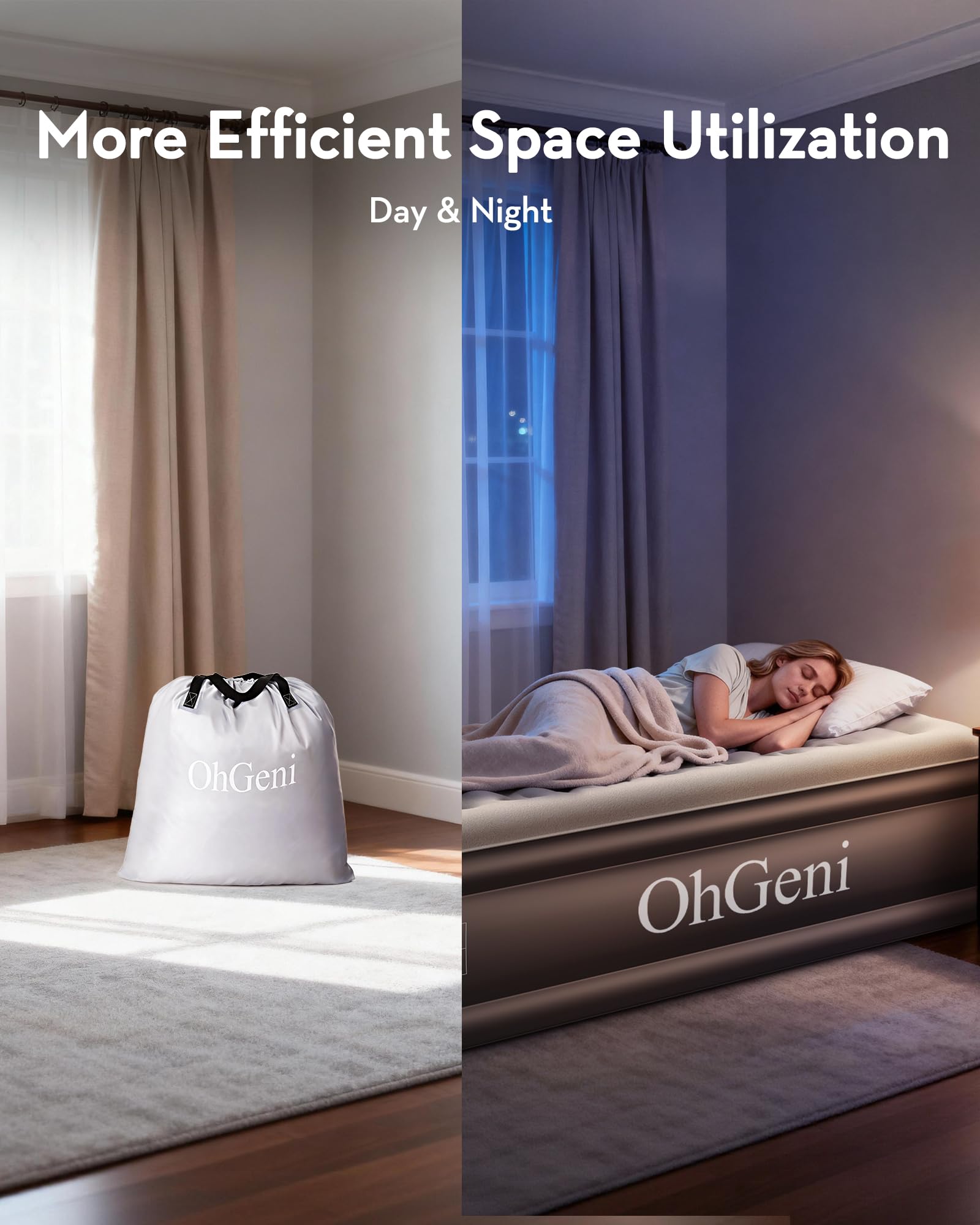 OhGeni air mattress as an ideal bed alternative for guests