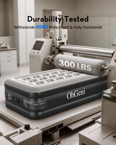 OhGeni 75x39x20 inches size fits compact guest spaces.