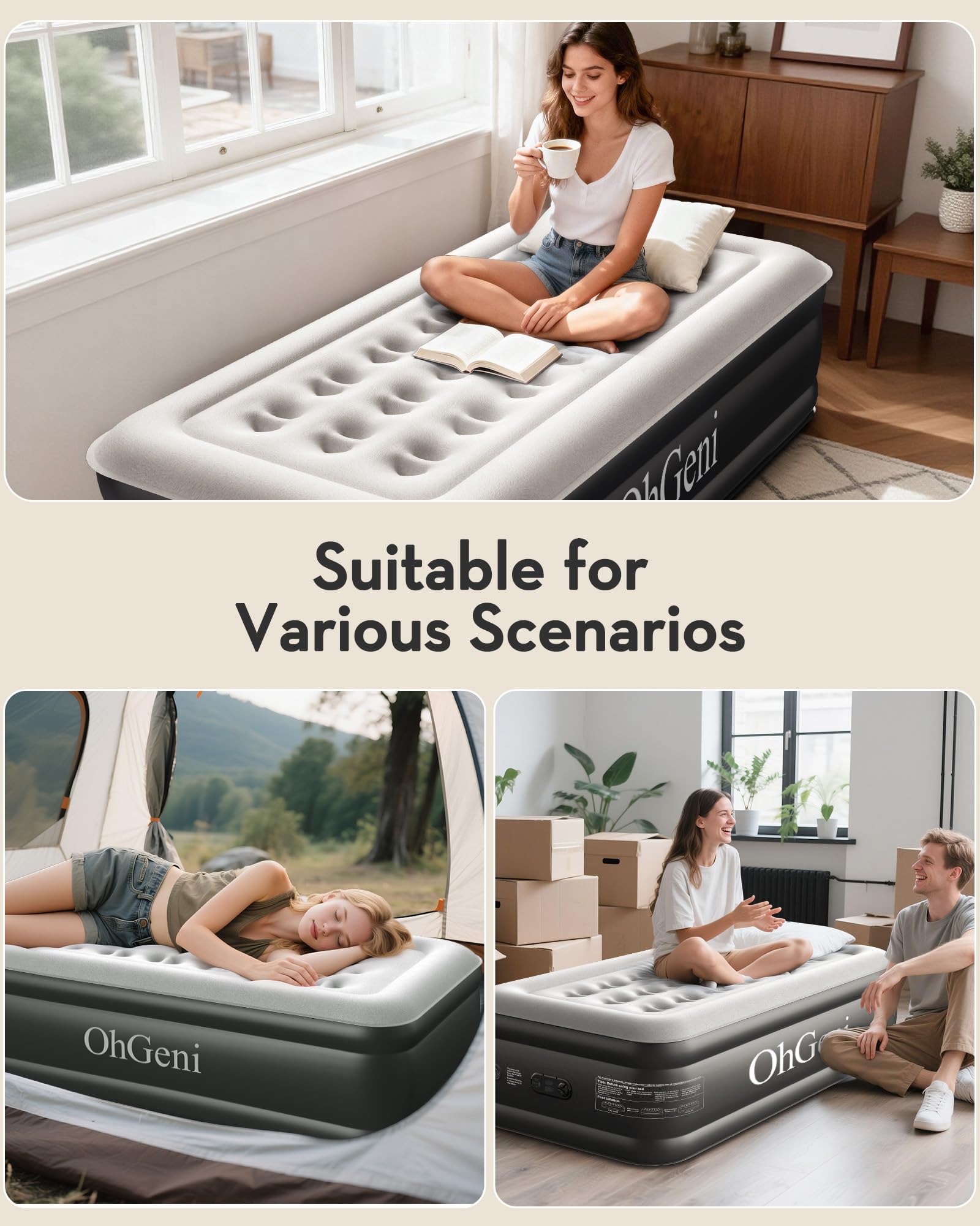 OhGeni non-slip base keeps mattress steady overnight