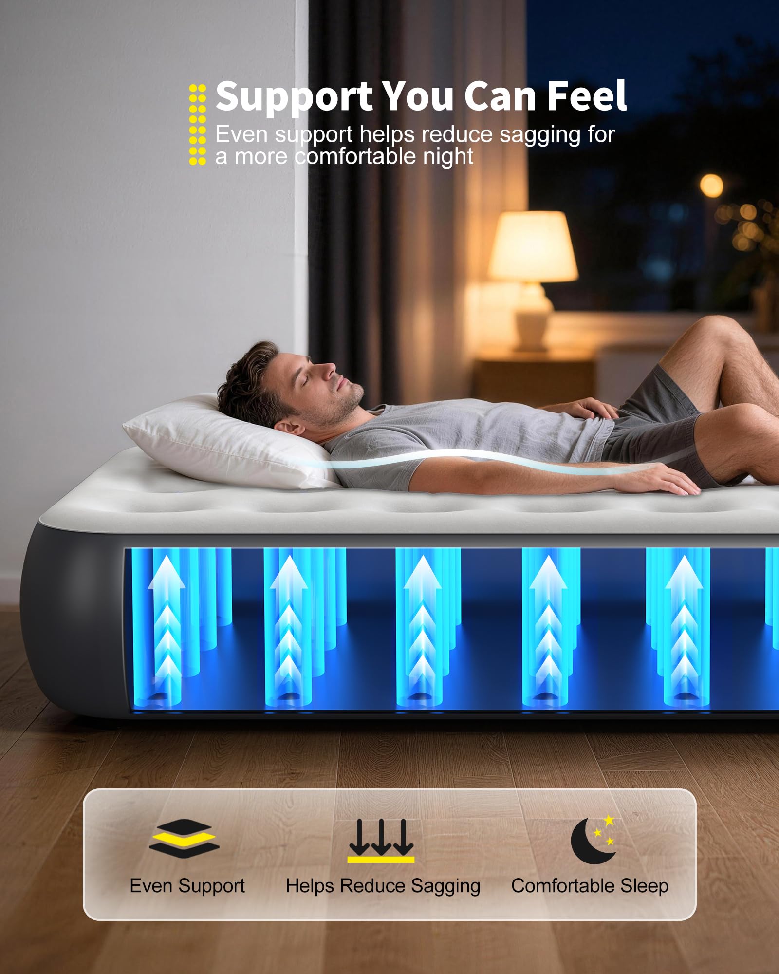 OhGeni Twin Air Mattress in twin size suitable for travel