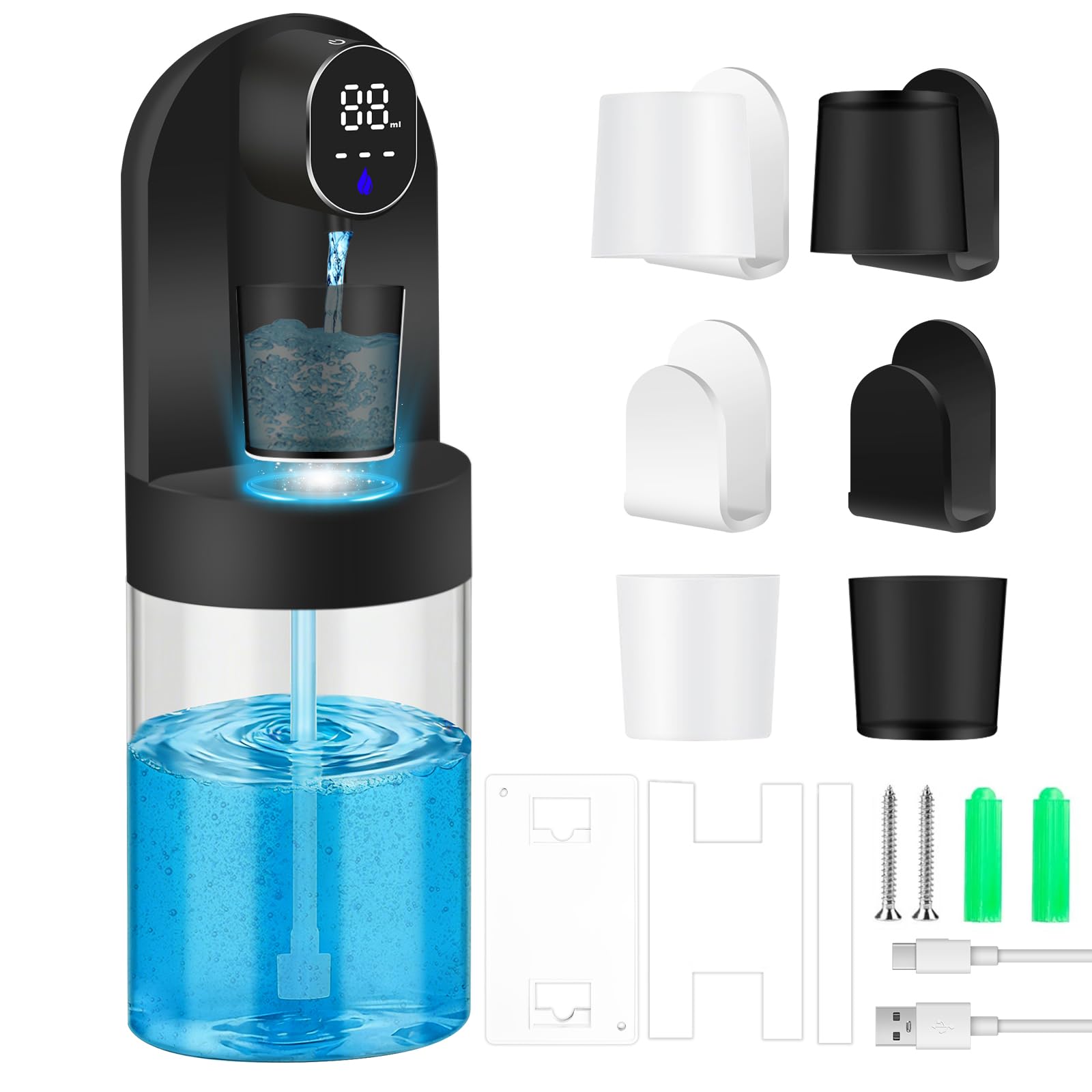 OHIFAST automatic mouthwash dispenser mounted on wall for hands-free use