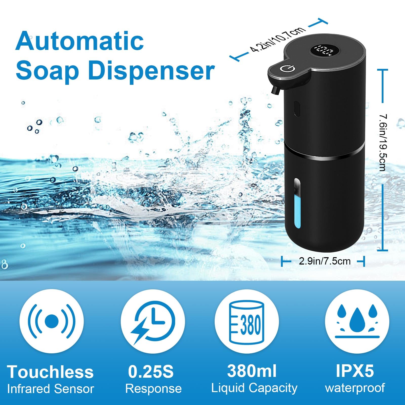 OHIFAST dispenser sensor activation demonstration enables rapid touchless soap dispensing.