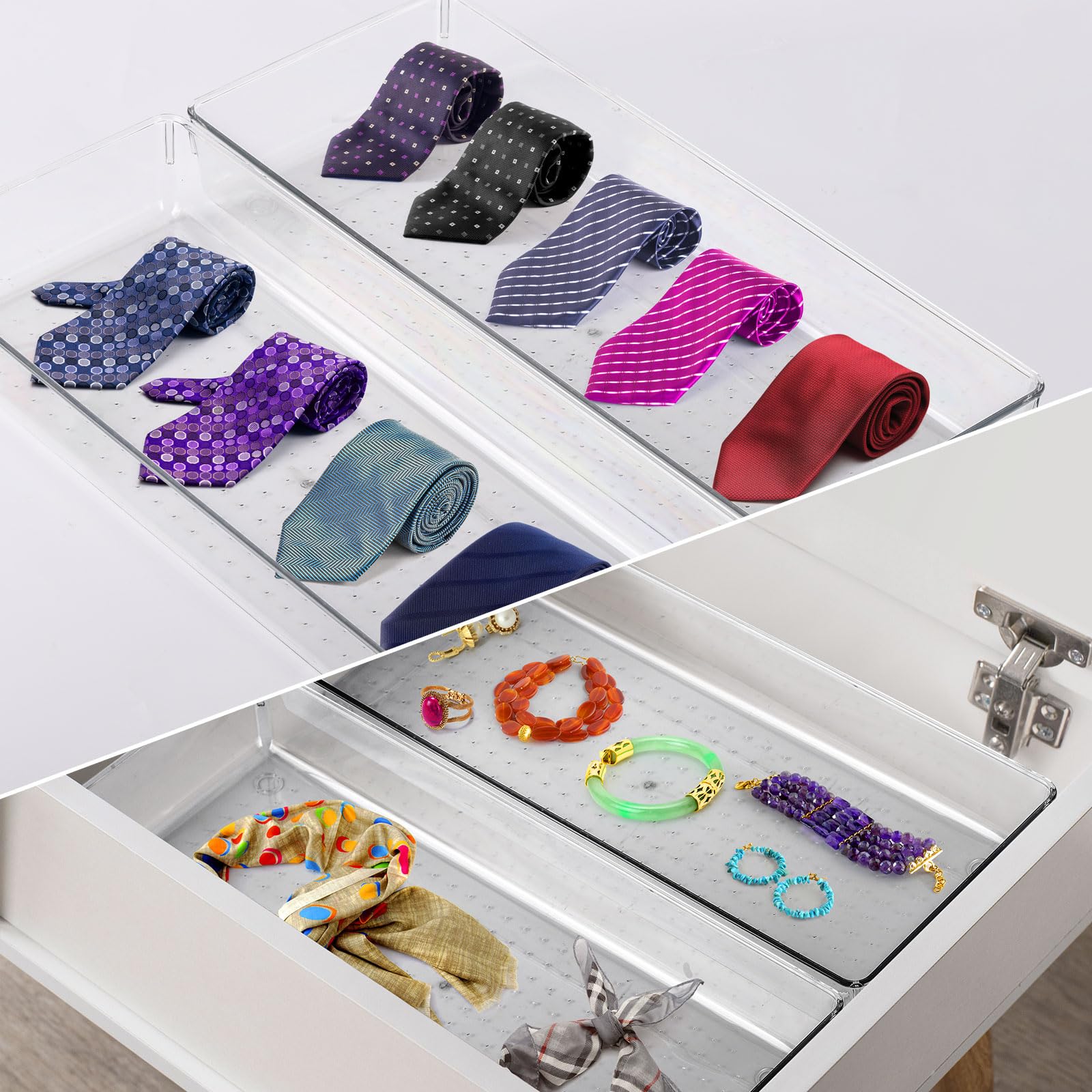 Ohlove non-slip pads keep trays stable on any surface.