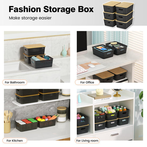 Ohmlove basket with lid demonstrates easy-removal side handle in use