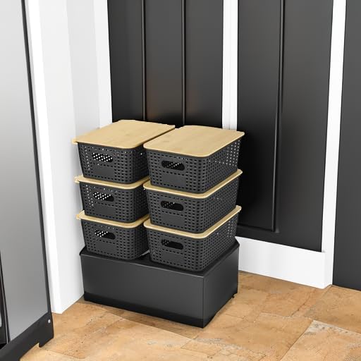 Ohmlove kitchen-use basket storing snacks and utensils neatly
