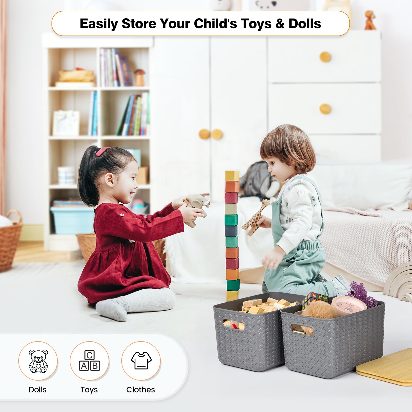 Ohmlove bin on a desk offers tidy desktop storage and accessibility.