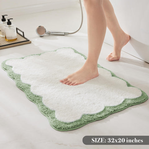 Ohocut absorbent microfiber bath mat dries feet quickly