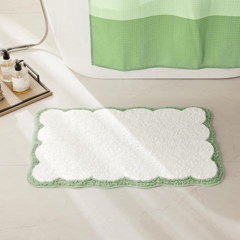 Ohocut anti-slip backing bath rug keeps the mat secure