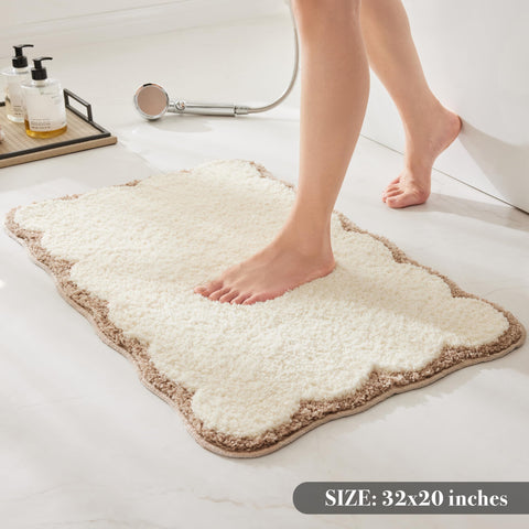Ohocut non-slip backing provides secure footing on bath and shower floors