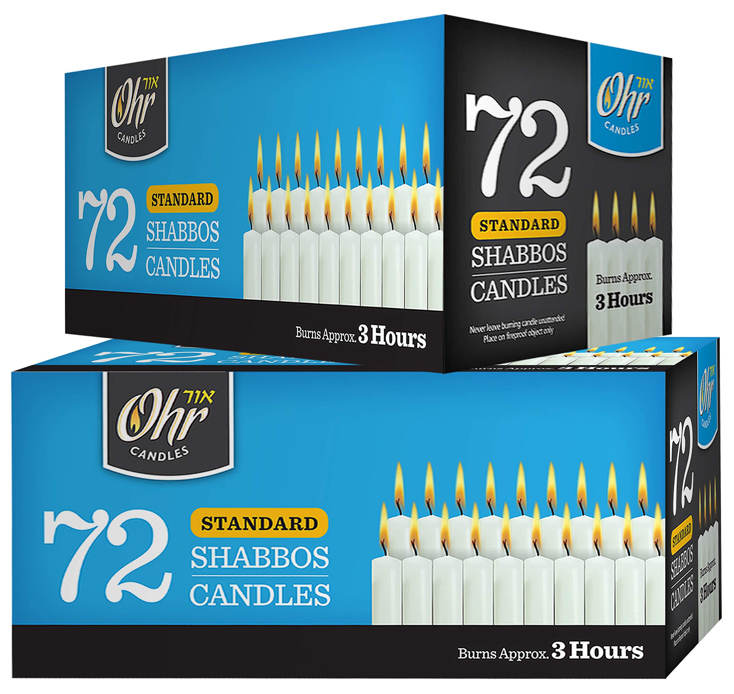 OHR CANDLES 72-count box ready for hosting ceremonies and celebrations