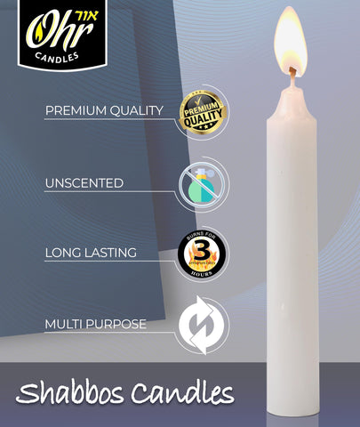 OHR CANDLES Unscented taper provides clean, fragrance-free glow