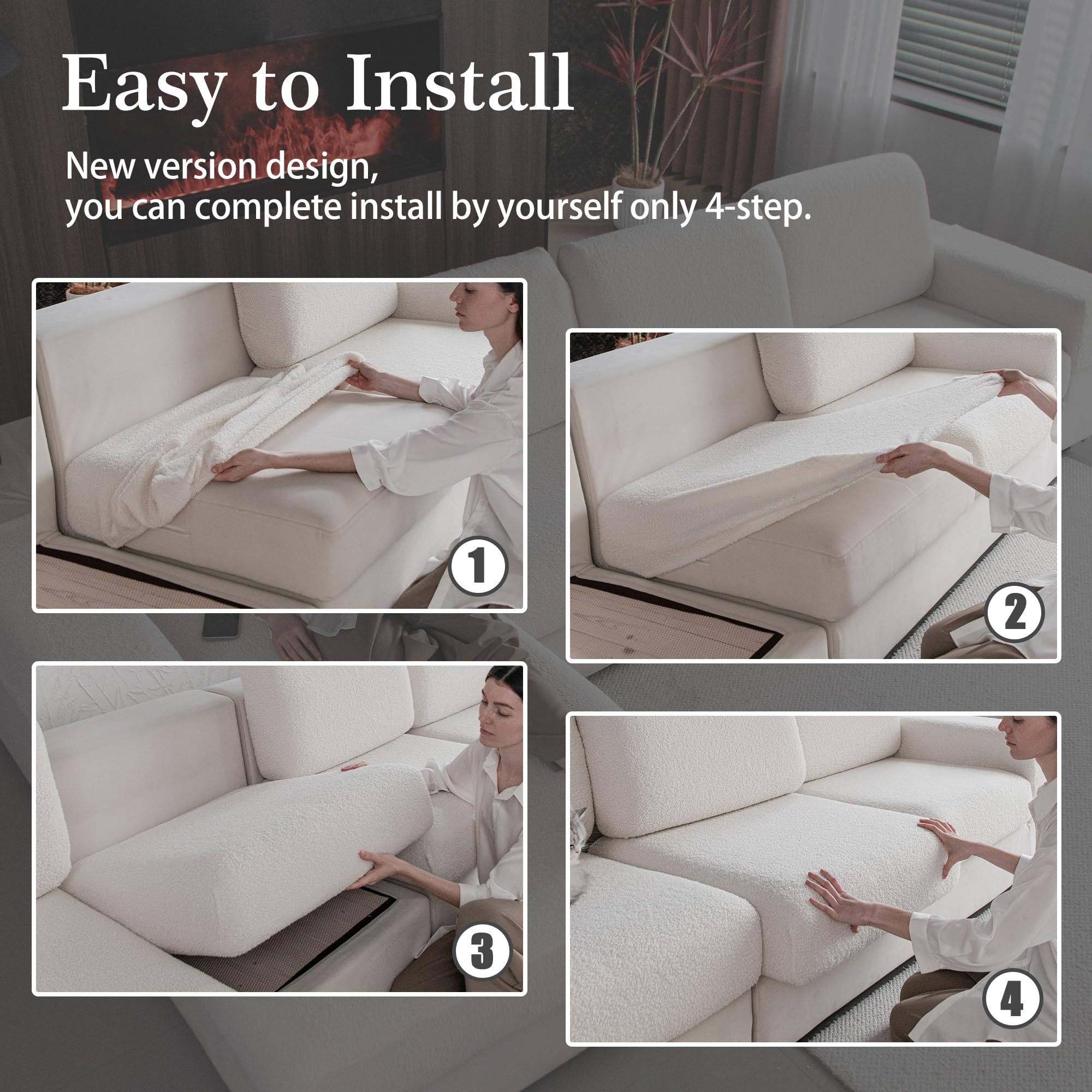 OHSIO one-piece cushion cover offers easy replacement