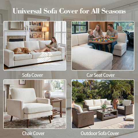 OHSIO ivory cushion cover suits households with kids and pets