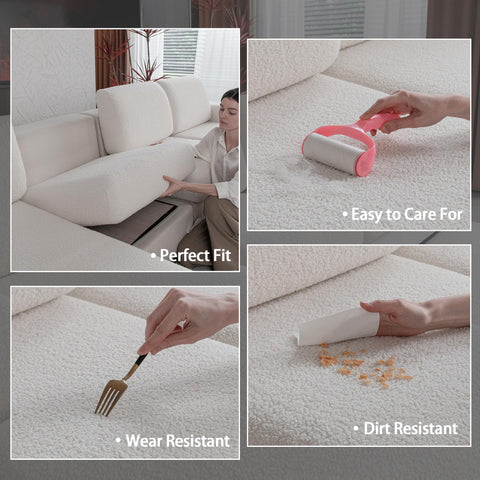 OHSIO stretch-fit cover wraps cushions tightly to prevent slipping