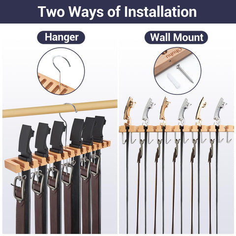 Ohuhu belt hanger close-up of the 360-degree swivel hook for easy access