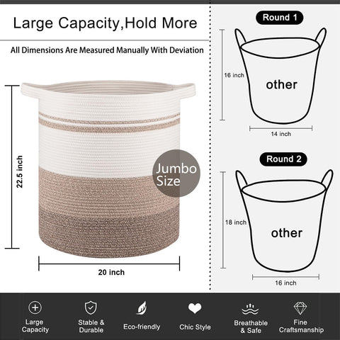 OIAHOMY collapsible soft hamper folds flat for storage.