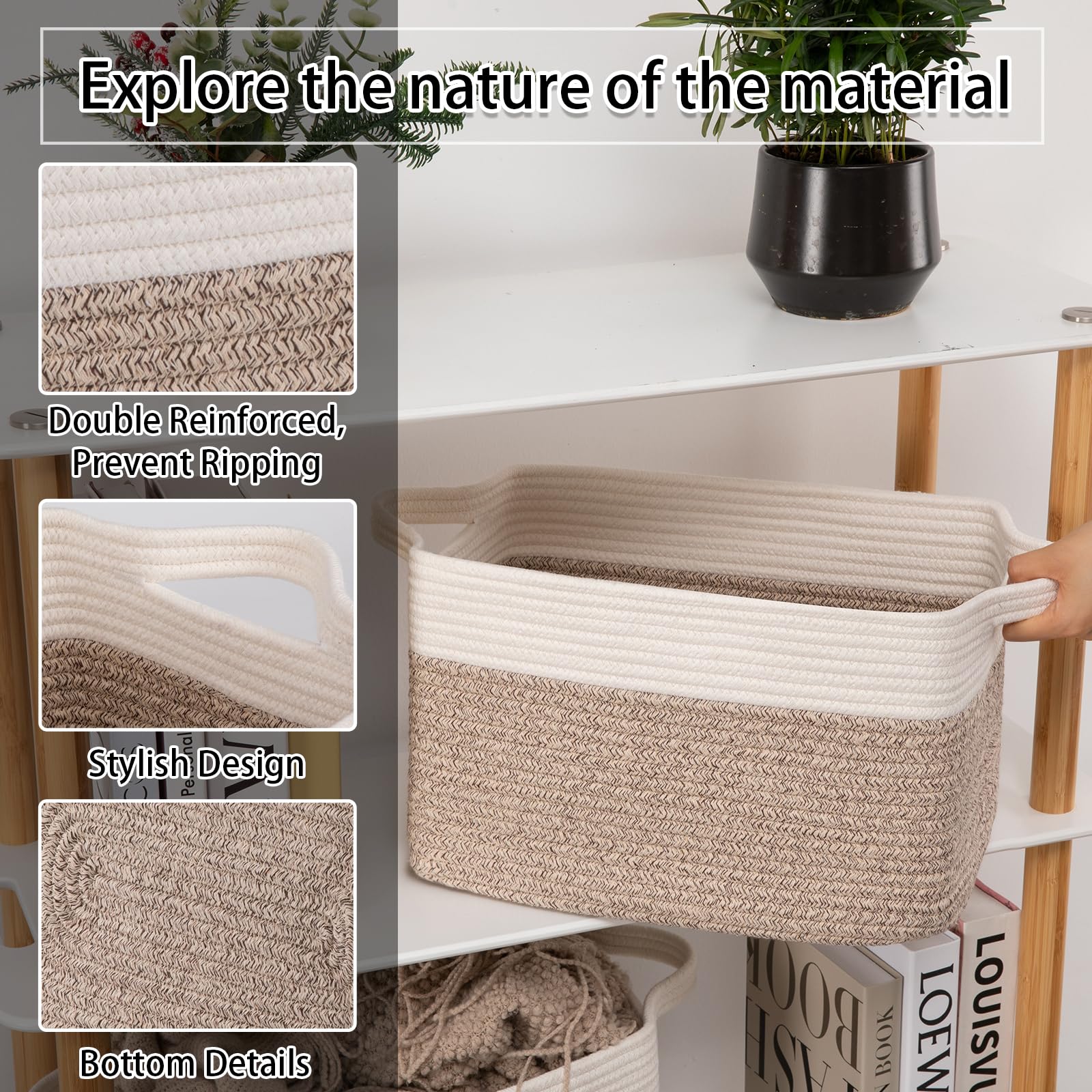 OIAHOMY collapsible storage bin shown extended for space saving