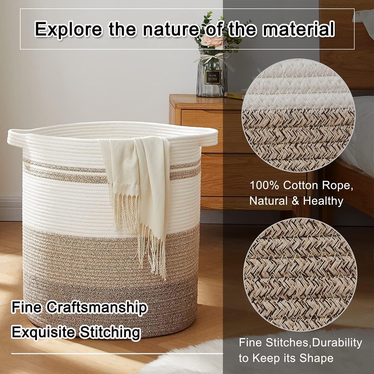 OIAHOMY double-stitched handles prevent tearing and support heavy loads.