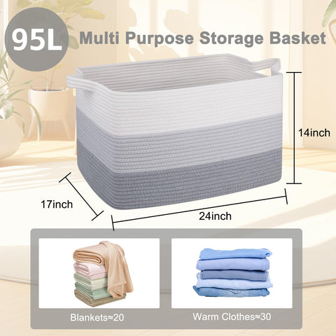 Foldable OIAHOMY storage basket saved flat when not in use.