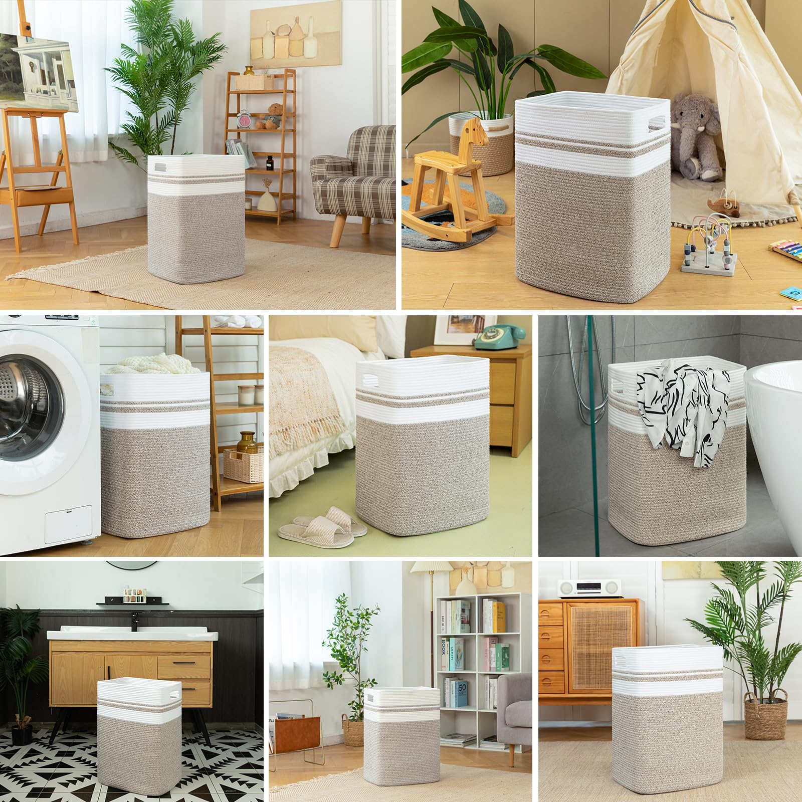 OIAHOMY large-capacity laundry basket storage for clutter-free spaces